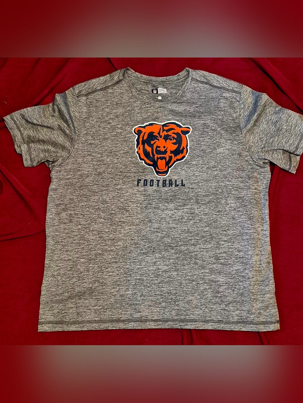Men'sGray Chicago Bears Football Tee